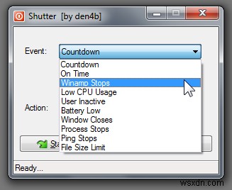 シャッター：WindowsPCでのさまざまなシャットダウンイベントの自動化 