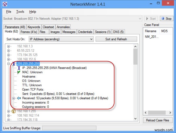 NetworkMinerを使用してネットワークトラフィックをキャプチャおよび分析する方法 