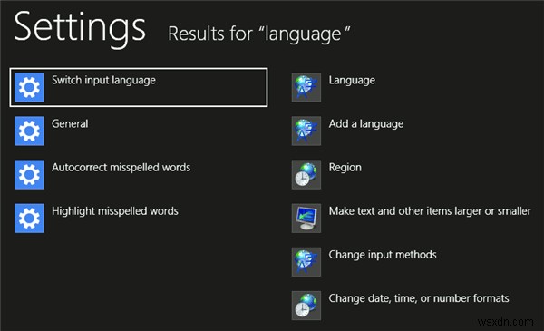 Windows8で言語パックを追加または削除する方法 