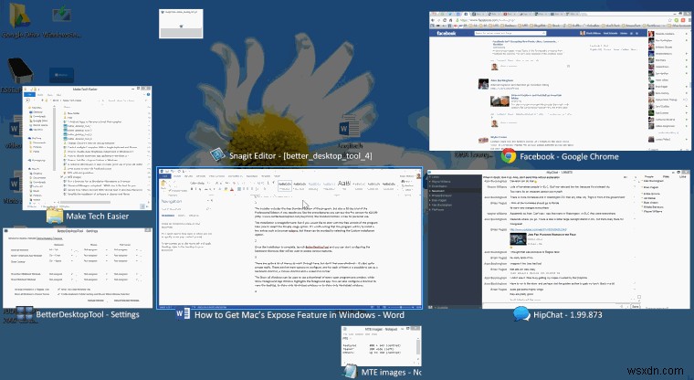 WindowsでMacのExposé機能を取得する方法 