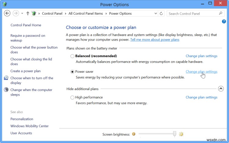 Windows8.1で自動明るさ調整を無効にする 