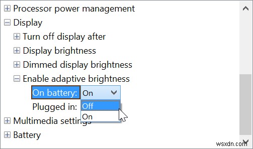 Windows8.1で自動明るさ調整を無効にする 