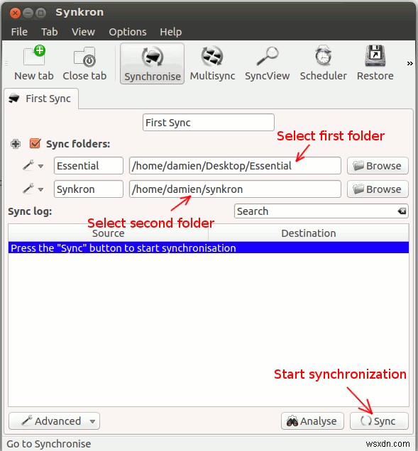 Synkronを使用してコンピューター内のフォルダーを簡単に同期する方法 