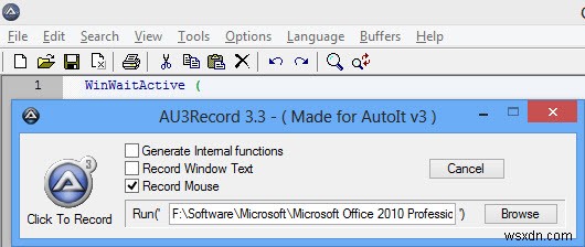 AutoItを使用してWindows用の自動化スクリプトを作成する 