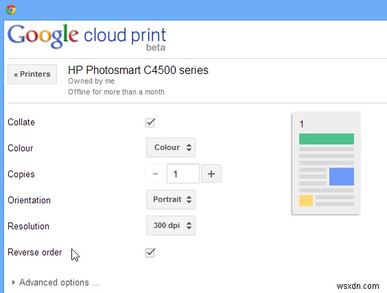 Googleクラウドプリントを使用してWindowsでファイルをリモートで印刷する 