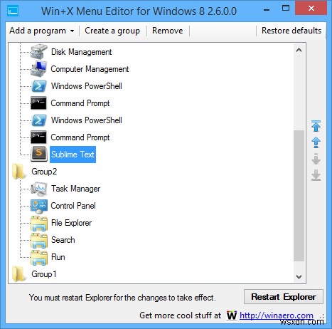 Windows8でWin+Xメニューを簡単に編集して、生産性を向上させる 