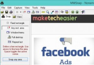 MWSnap –Windows用の無料のスクリーンキャプチャツールおよびエディタ 
