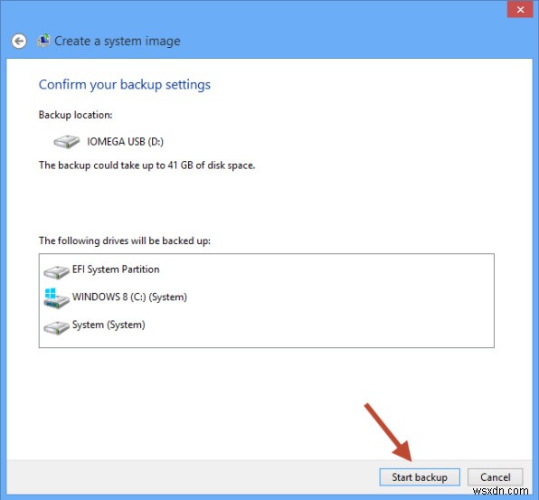 Windows 8/8.1でシステムイメージを作成する方法 
