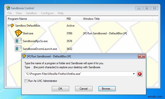 Sandboxie：サンドボックスでWindowsアプリケーションを実行し、マルウェアから身を守る