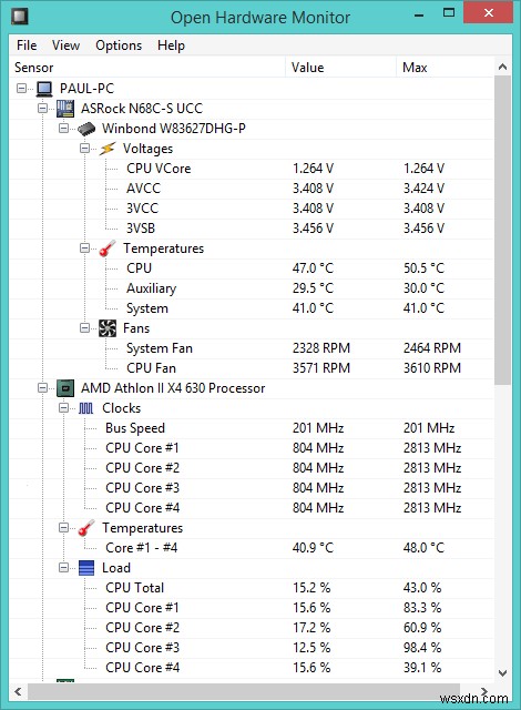 Windowsでシステム温度を確認する方法 