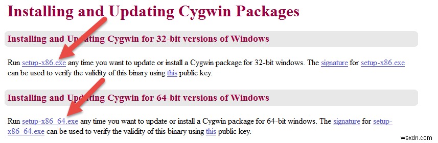 Windows環境でCygwinをインストールおよび構成する方法 