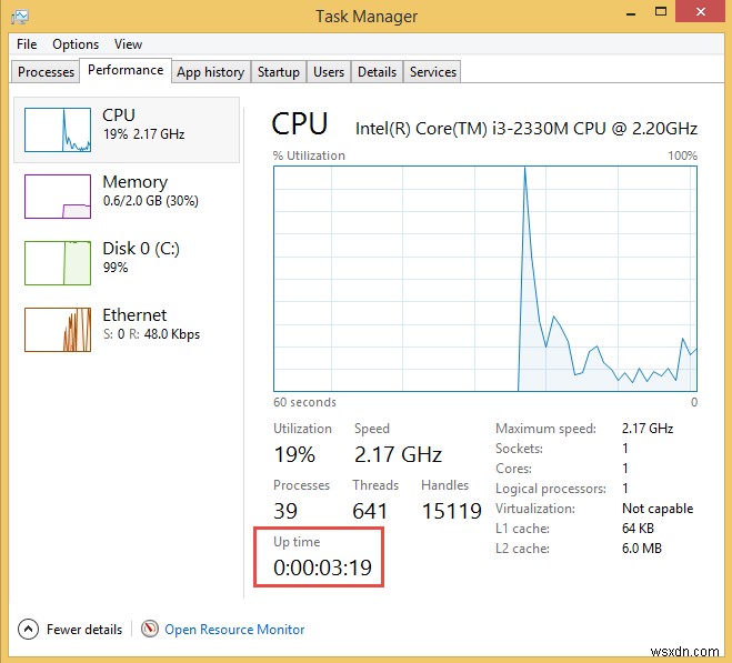 WindowsおよびLinuxコンピューターの稼働時間とインストール日を確認する方法 