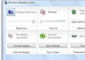 Windowsモビリティセンターでハードウェア設定を1つのダッシュボードから一括管理する方法