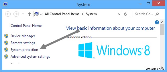 Windows 8/8.1でシステムの復元を無効化または構成する方法 