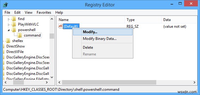 Windowsの右クリックコンテキストメニューにOpenPowershellHereオプションを追加する方法 