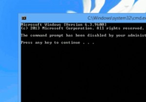 Windowsでコマンドプロンプトを無効にする方法 