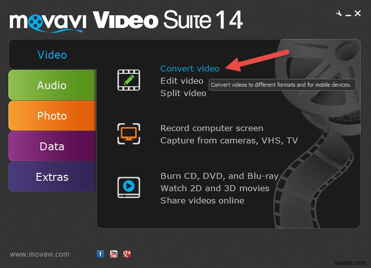 Movavi Suite –Windows用のオールインワンビデオツールキット 