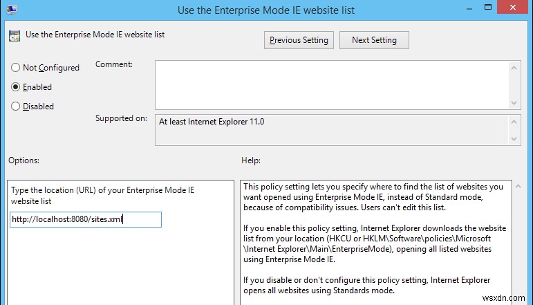 InternetExplorer11でエンタープライズモードを有効にする方法 