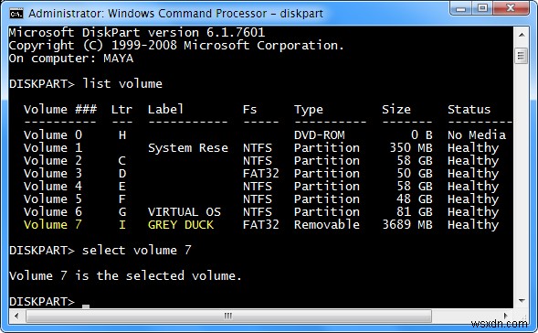 Diskpartを使用してWindowsでドライブ文字を削除して割り当てる方法 