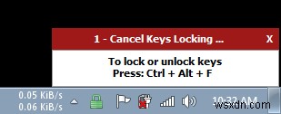 KeyFreeze –画面をロックせずにキーボードとマウスをロックするシンプルなアプリ 
