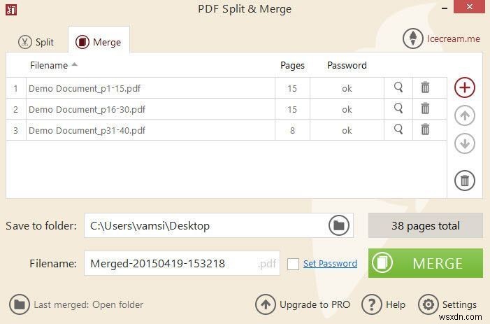 PDF Split＆Mergeを使用してWindowsでPDFを簡単に分割およびマージ 