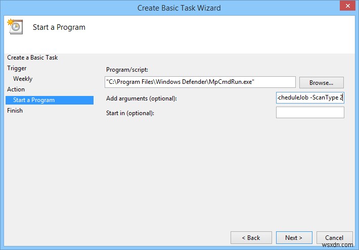 WindowsPCでフルスキャンを実行するようにWindowsDefenderをスケジュールする方法 