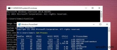 コマンドプロンプトとPowerShell：違いは何ですか？ 