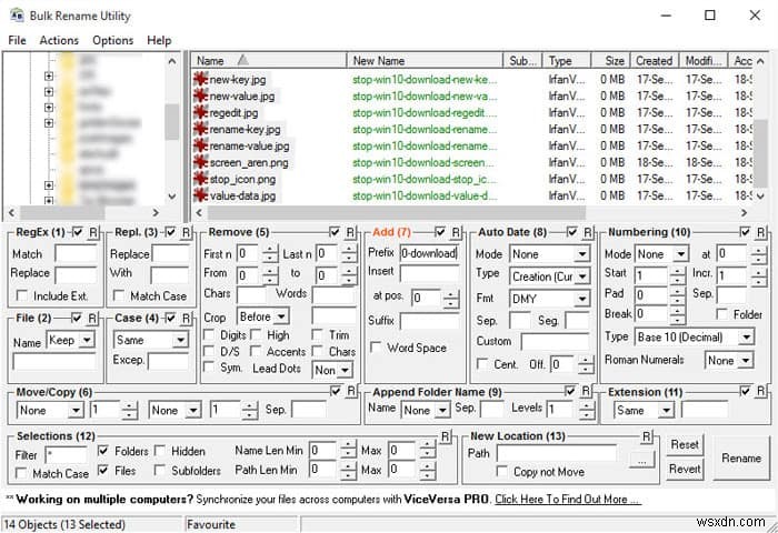 Windows用のトップバルク名前変更ユーティリティの4 