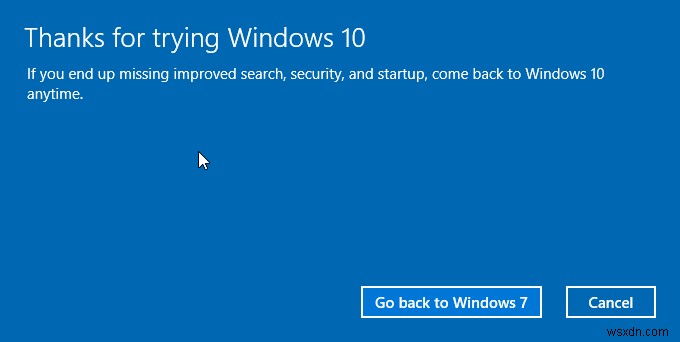 Windows10から以前のバージョンのWindowsにダウングレードする方法 