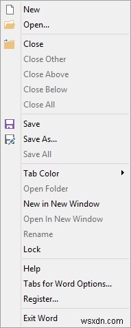 WindowsのMicrosoftOfficeインターフェイスにタブを追加する 