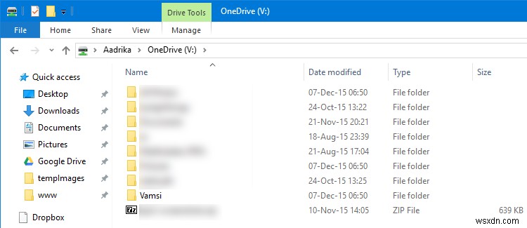 Windows10でのネットワークドライブとしてのOneDriveのマッピング 