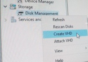 WindowsでVHD（仮想ハードディスク）を作成する方法 