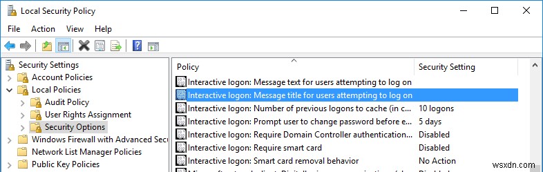 Windows10のログイン画面にカスタムメッセージを表示する方法 