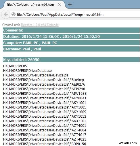 RegShotを使用してWindowsレジストリの変更を監視する方法 