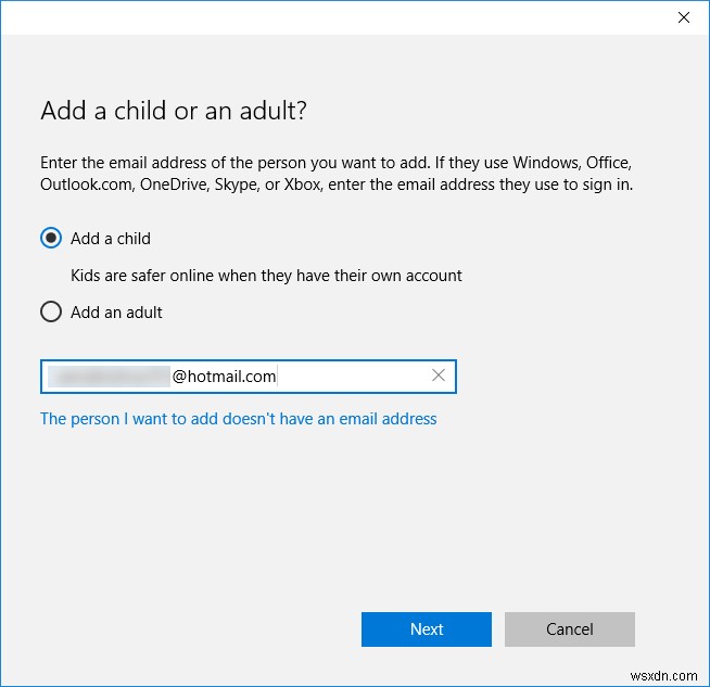 Windows10で子アカウントを作成および構成する方法 