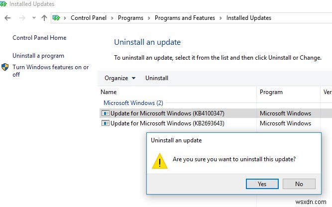 Windows10およびWindowsServerにインストールされている更新プログラムを削除する方法は？ 