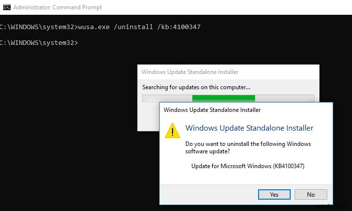 Windows10およびWindowsServerにインストールされている更新プログラムを削除する方法は？ 