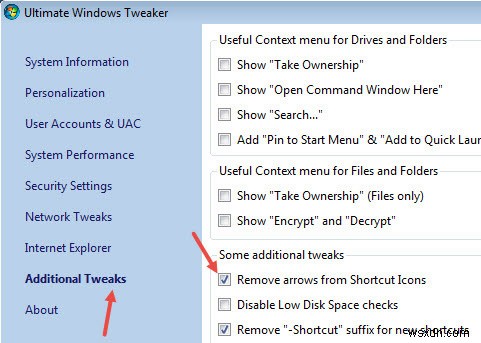 Windowsでショートカット矢印アイコンをカスタマイズする方法 