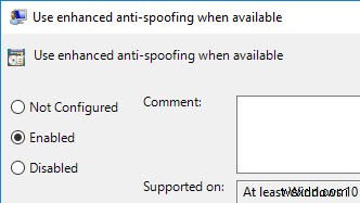 Windows10で強化されたスプーフィング防止を有効にする方法 