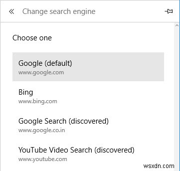 MicrosoftEdgeでデフォルトの検索エンジンをGoogleに変更する方法 