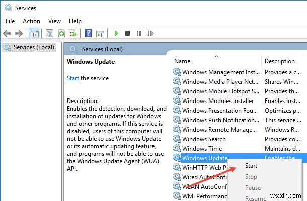 Windows 10 Update Cacheを削除して、スペースを再利用します 