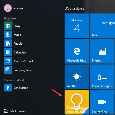 Windows10のスタートメニューでアプリのアイコンをカスタマイズする方法 