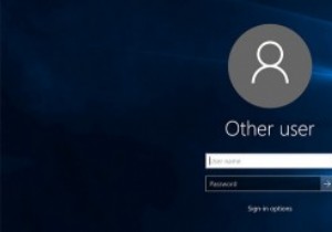 Windows10のログイン画面でユーザーの詳細を非表示にする方法 