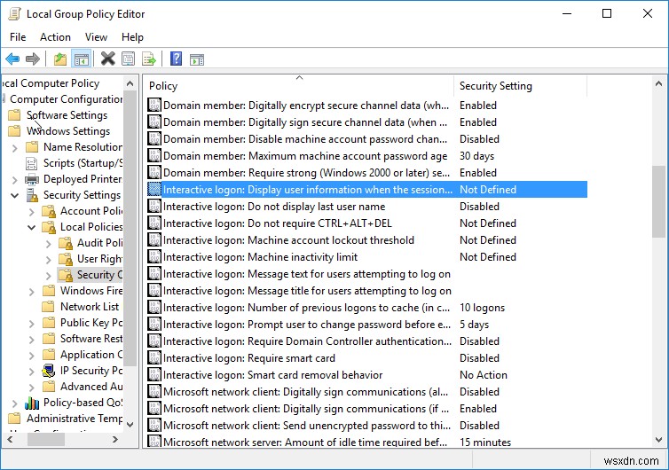 Windows10のログイン画面でユーザーの詳細を非表示にする方法 