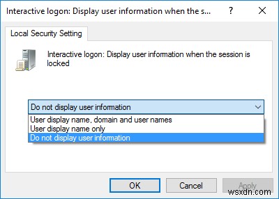 Windows10のログイン画面でユーザーの詳細を非表示にする方法 