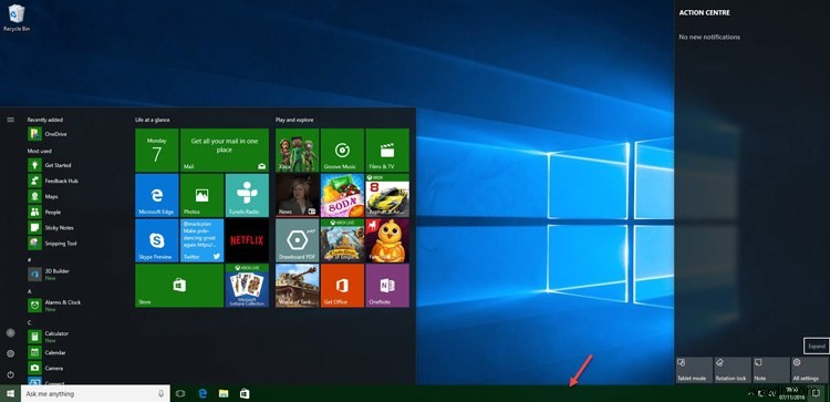 Windows10のタスクバーでのみアクセントカラーを適用する方法 