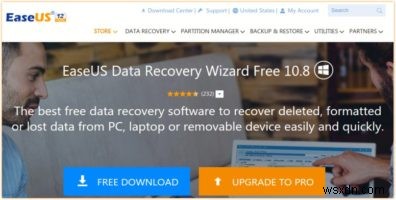 EaseUSDataRecoveryソフトウェアで削除されたファイルをすばやく復元する 