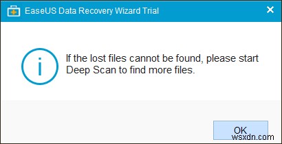 EaseUSDataRecoveryソフトウェアで削除されたファイルをすばやく復元する 