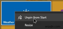 Windows10のスタートメニューで空白のタイルを修正する方法 