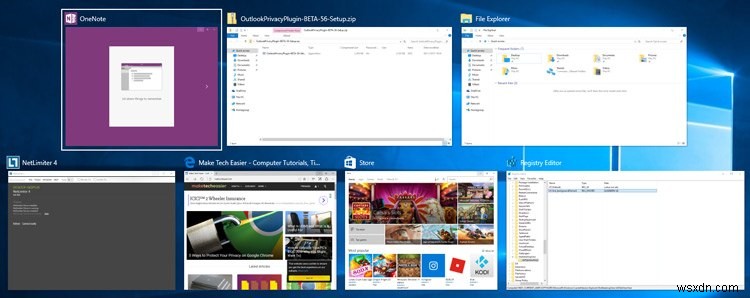 Windows10でAlt-Tabの透明度を変更する方法 